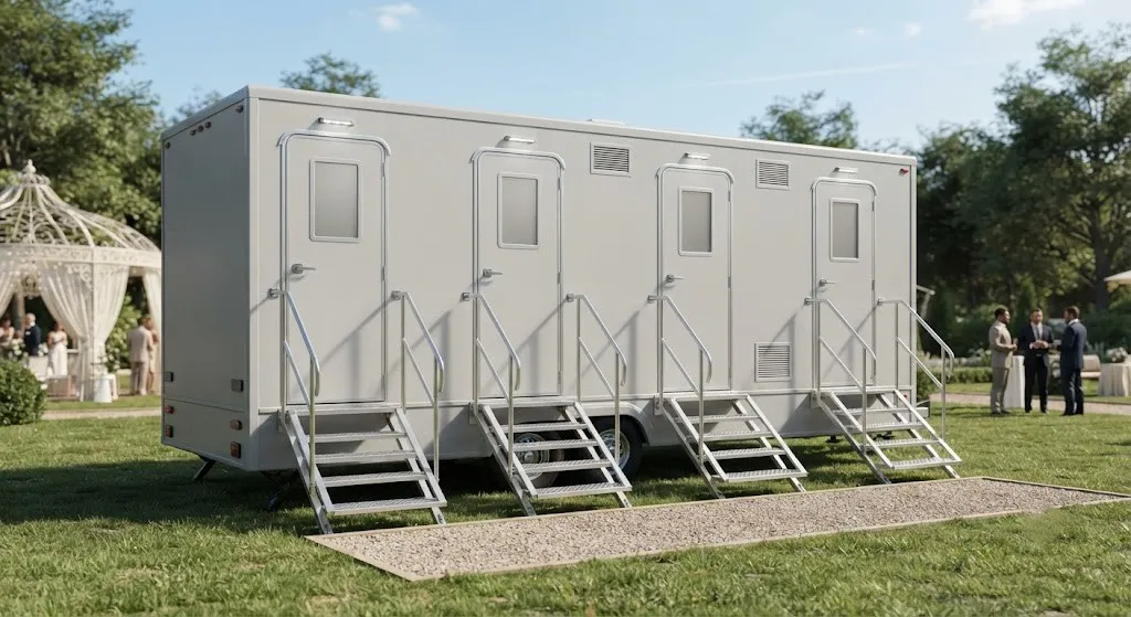 4 Stall Restroom Trailer in Providence, RI